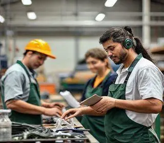 aprendizes de curso profissionalizante