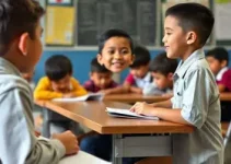 rotina em escola pública bilíngue