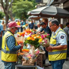Segurança Cidadã ambulantes flores cemitérios Maceió
