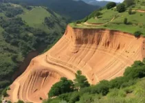 obra pioneira de contenção definitiva de encosta