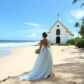 casamento com vista para o mar