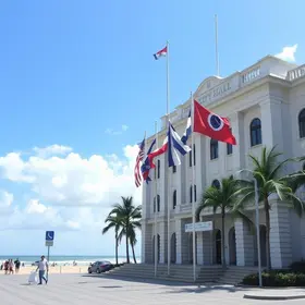 restrição de bandeiras e wind banners na orla